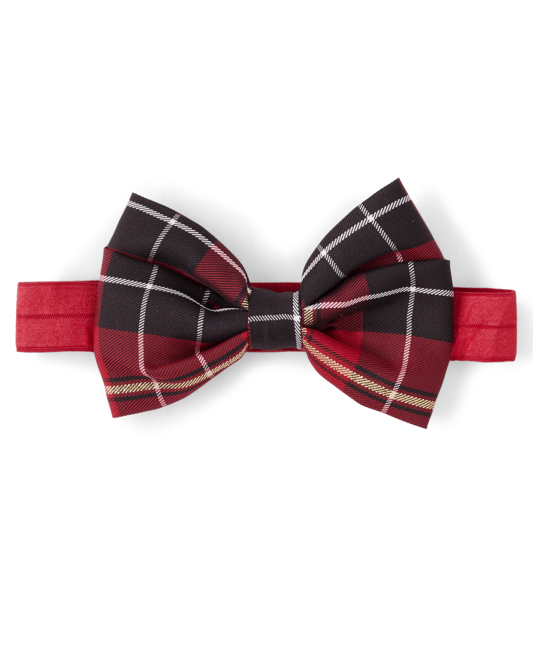 Baby And Toddler Girls Plaid Satin Bow Headband - classicred | The Children's Place