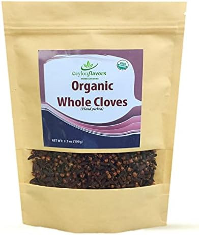 Organic Premium Grade Hand Picked Whole Cloves 3.5oz Finest Quality. Harvested from a USDA Certif... | Amazon (US)