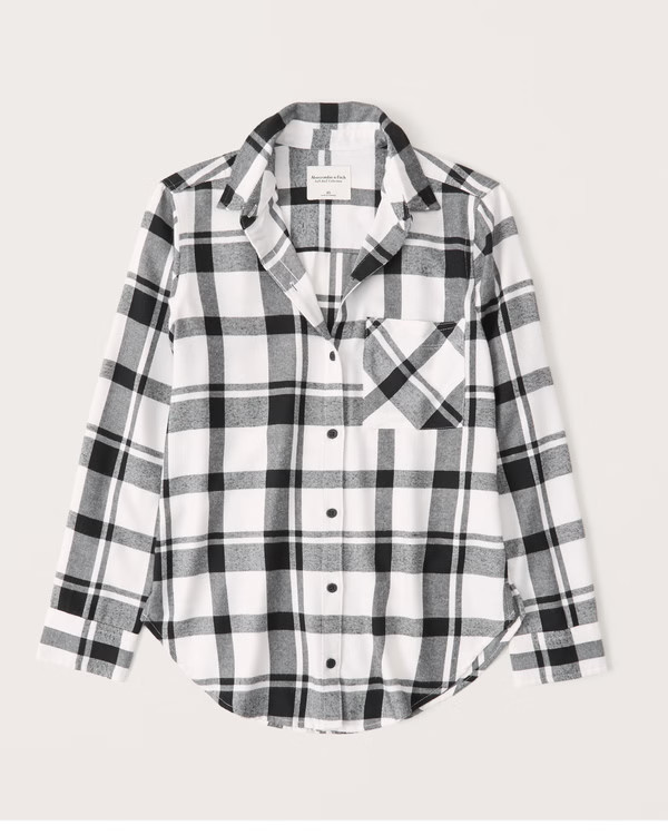 Boyfriend Flannel Shirt | Abercrombie & Fitch (US)
