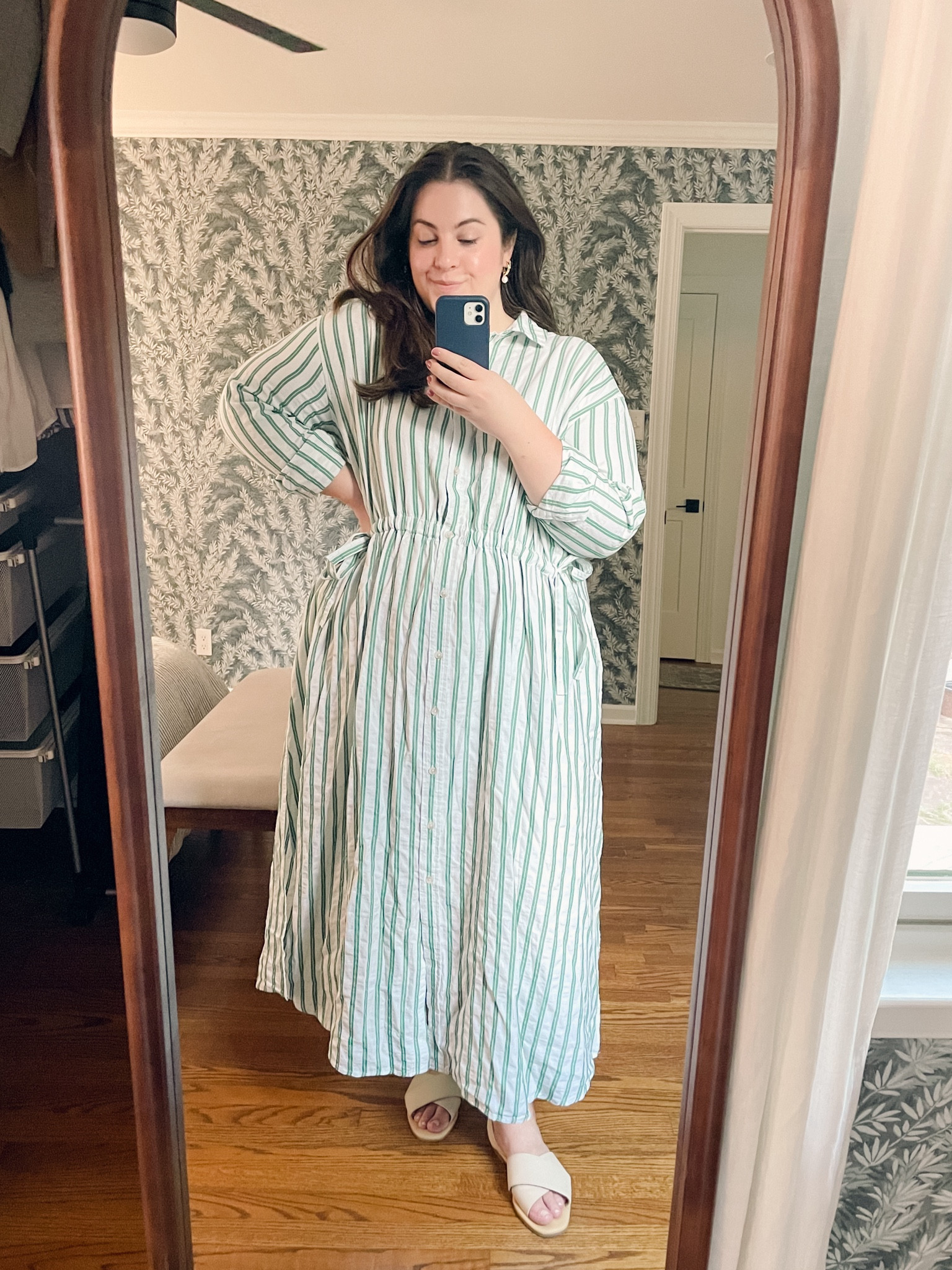 Immediately obsessed with this perfect summer dress!! Plan to outfit repeat once a week with her - so nice I bought it twice! Summer stripes forever 😍

#LTKplussize #LTKsalealert #LTKSeasonal