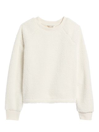 Sherpa Fleece Crew-Neck Sweatshirt | Banana Republic (US)