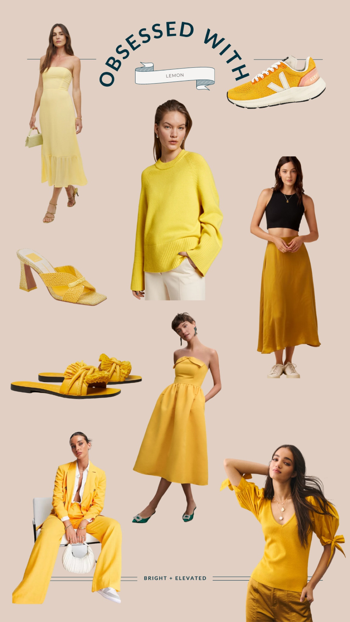 Yellow dress, yellow sweater, yellow shoes, yellow skirt, yellow blazer

#LTKFind #LTKstyletip