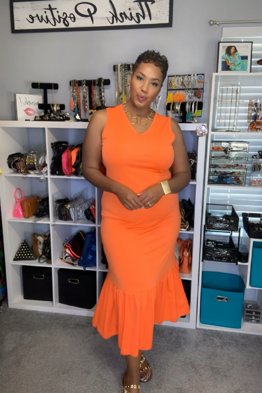 Orange Sundress. 

#LTKOver40 #LTKVideo #LTKPlusSize
