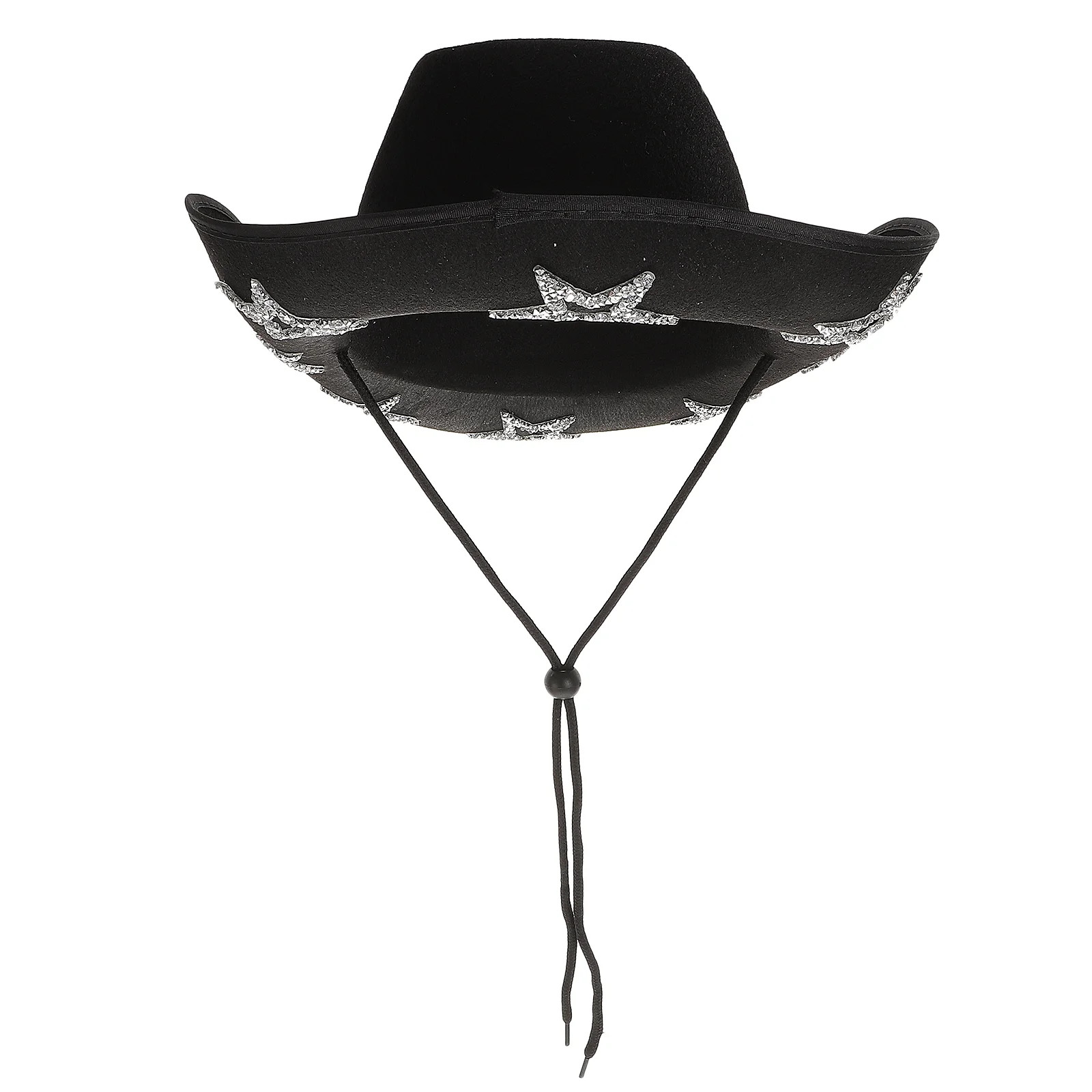 Rhinestone Cowboy Hat Cowgirl Hat Sparkly Pentagram Party Hat Casual Fashion Hat | Walmart (US)