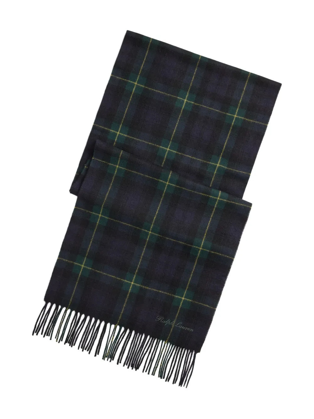 Ralph Lauren Purple Label tartan gordon scarf - Blue | Farfetch Global