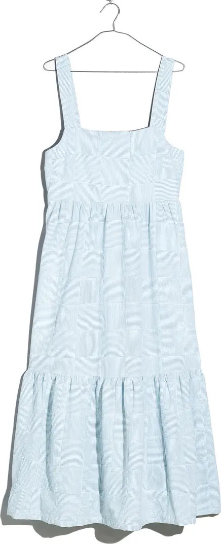 Cicely Patchwork Tiered Midi Dress | Nordstrom