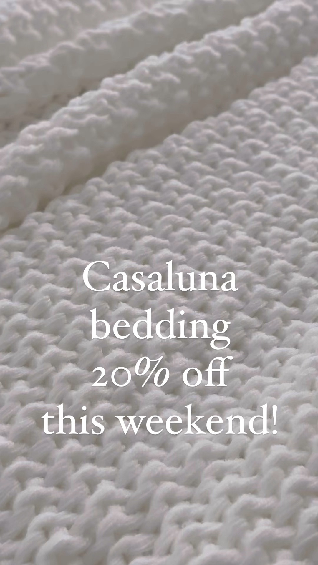 Casaluna bedding 20% off this weekend. 

#LTKhome #LTKsalealert