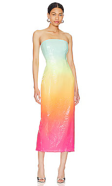Runaway The Label Malibu Midi Dress in Multi from Revolve.com | Revolve Clothing (Global)