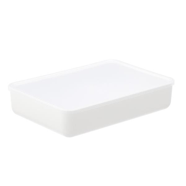 Short Medium All-In Modular Box w/ Lid White | The Container Store