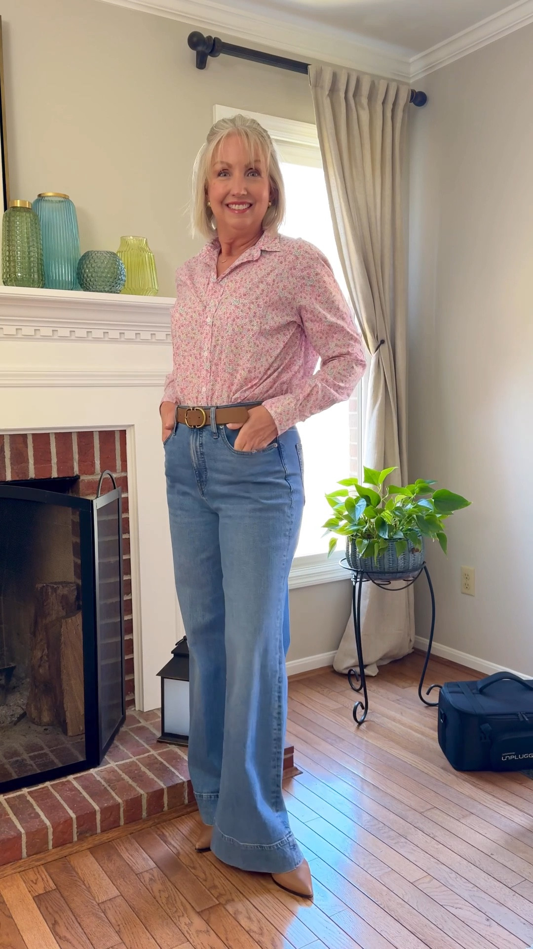 Stay pretty in pink this spring! I love this top from Frank & Eileen and easily paired it with my favorite trouser jeans. 🌸

over 50 || denim || floral || tops || classic || modern style || fashion || trending 

#LTKOver40 #LTKWatchNow #LTKStyleTip
