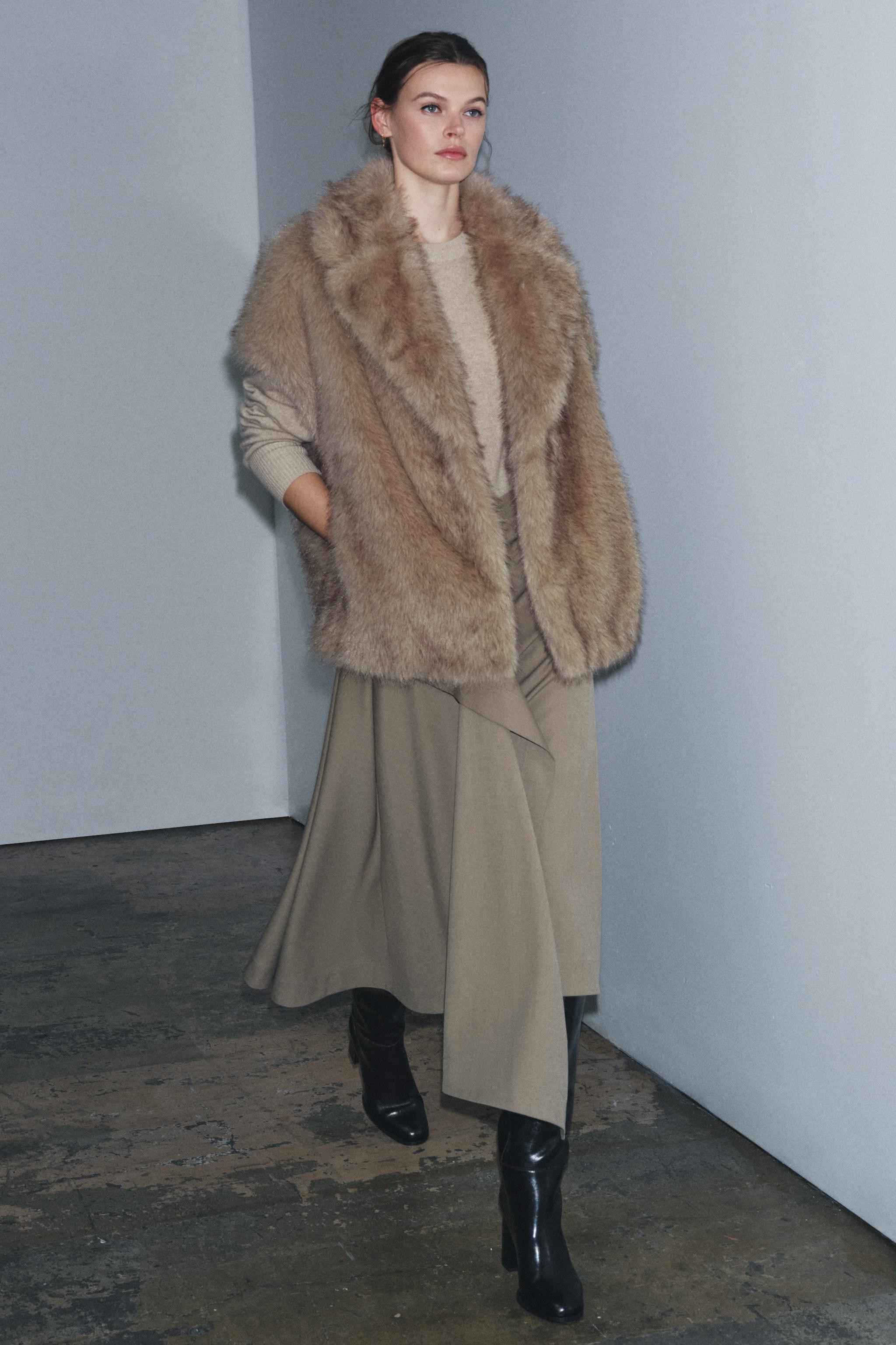 ZW COLLECTION LIMITED EDITION FAUX FUR WAISTCOAT | Zara UK