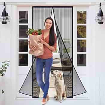 VTVTKK Magnetic Screen Door - Reinforced Fiberglass Mesh Magnet Door - Self Sealing - Keep Bugs O... | Amazon (US)