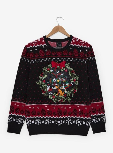 Disney Mickey & Friends Wreath Holiday Sweater -BoxLunch Exclusive | BoxLunch