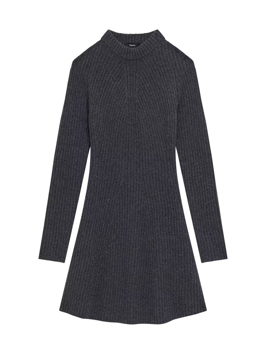 Traveling Rib-Knit Wool-Cashmere Minidress | Saks Fifth Avenue