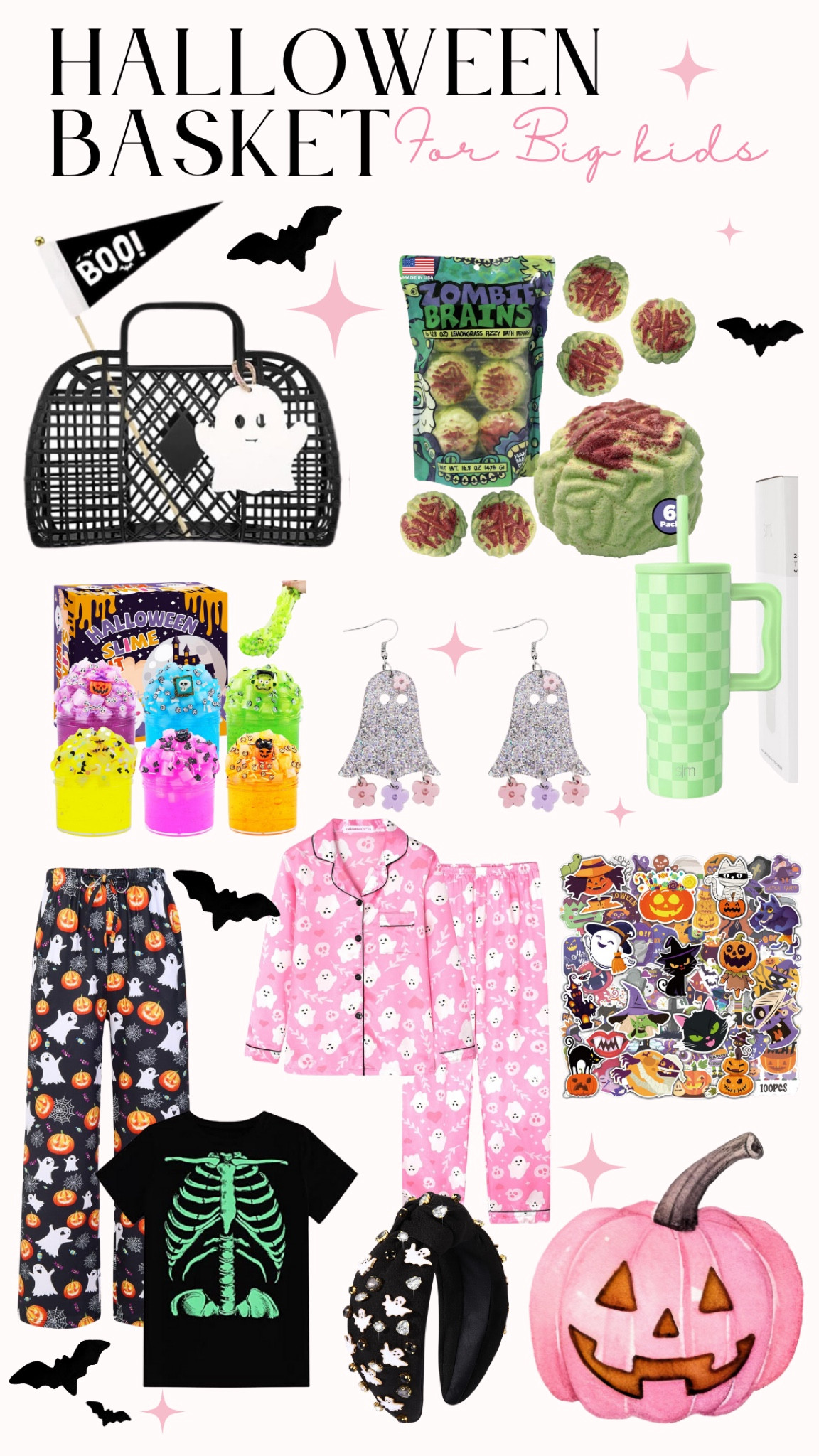 Halloween basket for big kids. 

#LTKStyleTip #LTKKids #LTKSeasonal