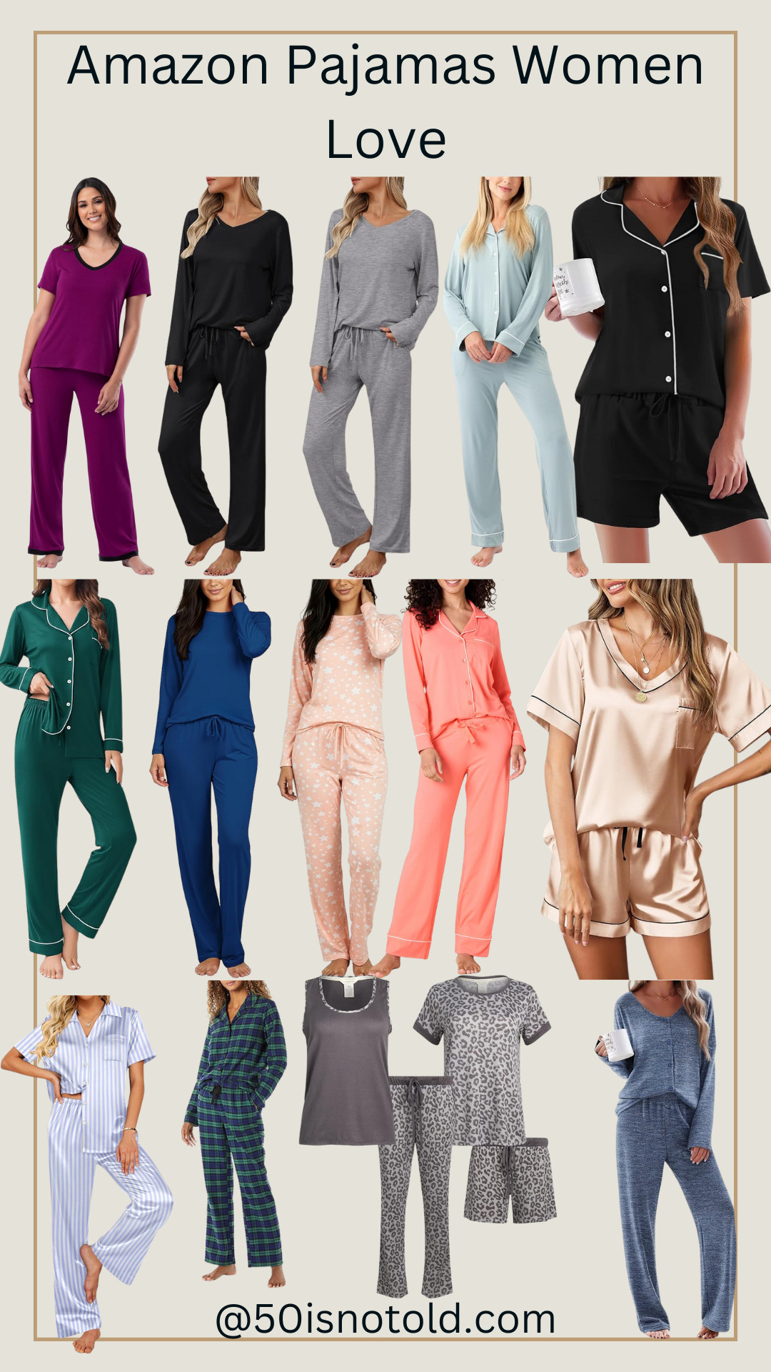 Sleep matters, Gurls. These pajamas are soft, comfy, and easy to wear—no scratchy fabric, no tight waistbands. From short-sleeve sets to cozy long sleeves, these are great for sleeping, lounging, or answering the door without panic. Ha! 

 #LTKOver40 #LTKFindsUnder50