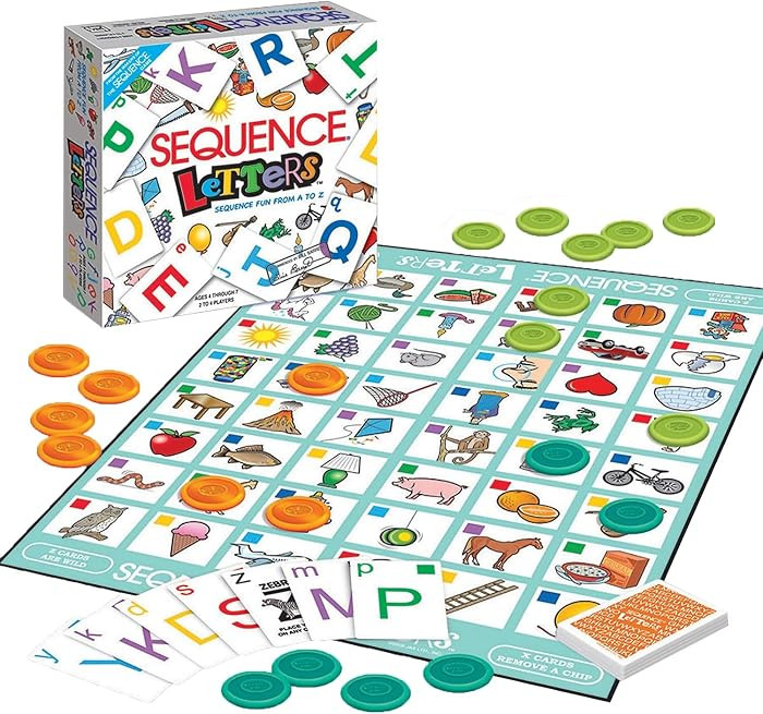 SEQUENCE Letters by Jax - Educational Board Game - Learn Alphabet from A to Z - Strategy Card Gam... | Amazon (US)