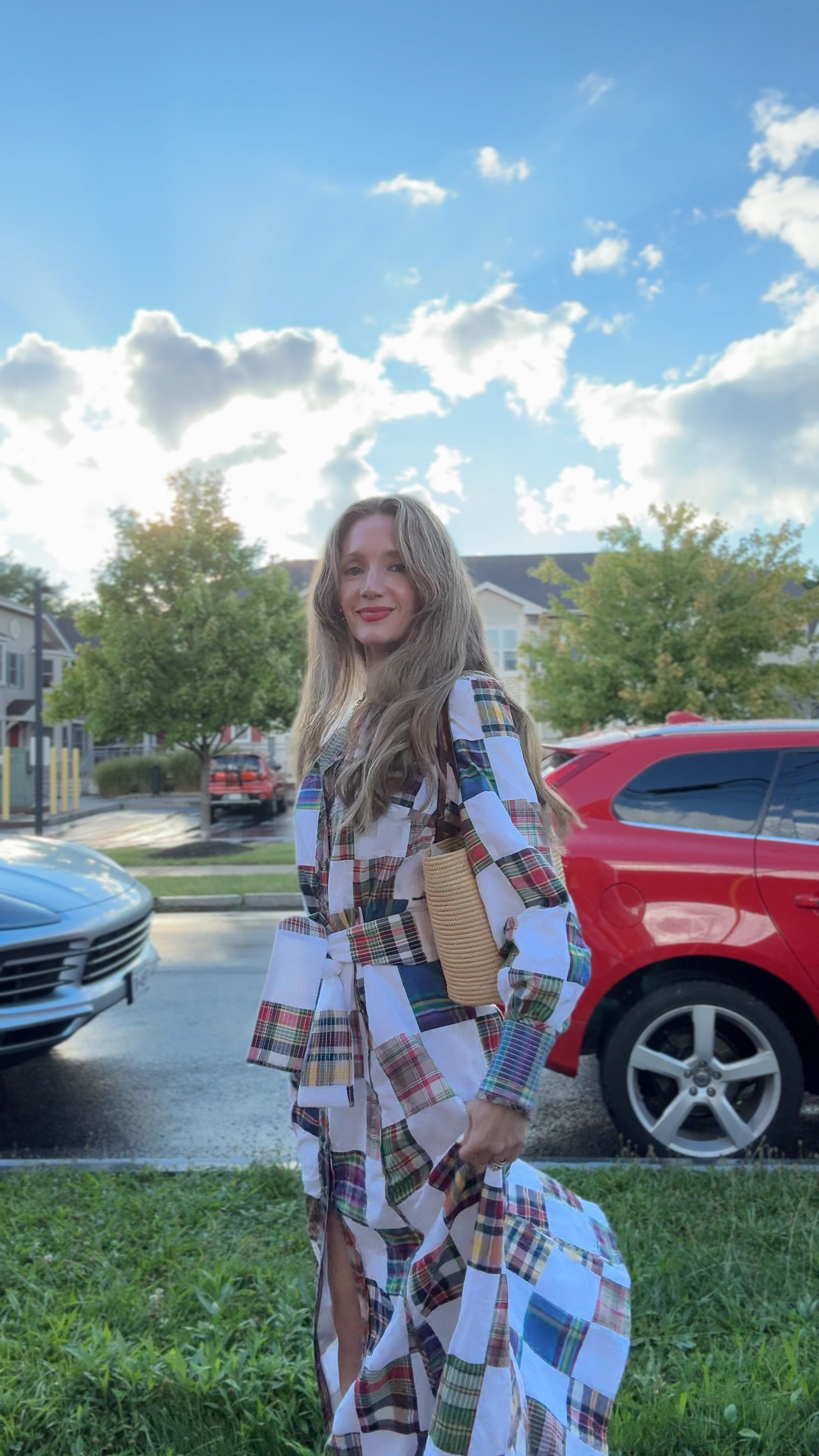 This beautiful dress is on sale by Sezane! Perfect late summer, early Fall dress! Linked the 2 products giving me a super glow by Merit, and my favorite raffia bag by Loewe! 

#LTKSaleAlert #LTKVideo #LTKStyleTip