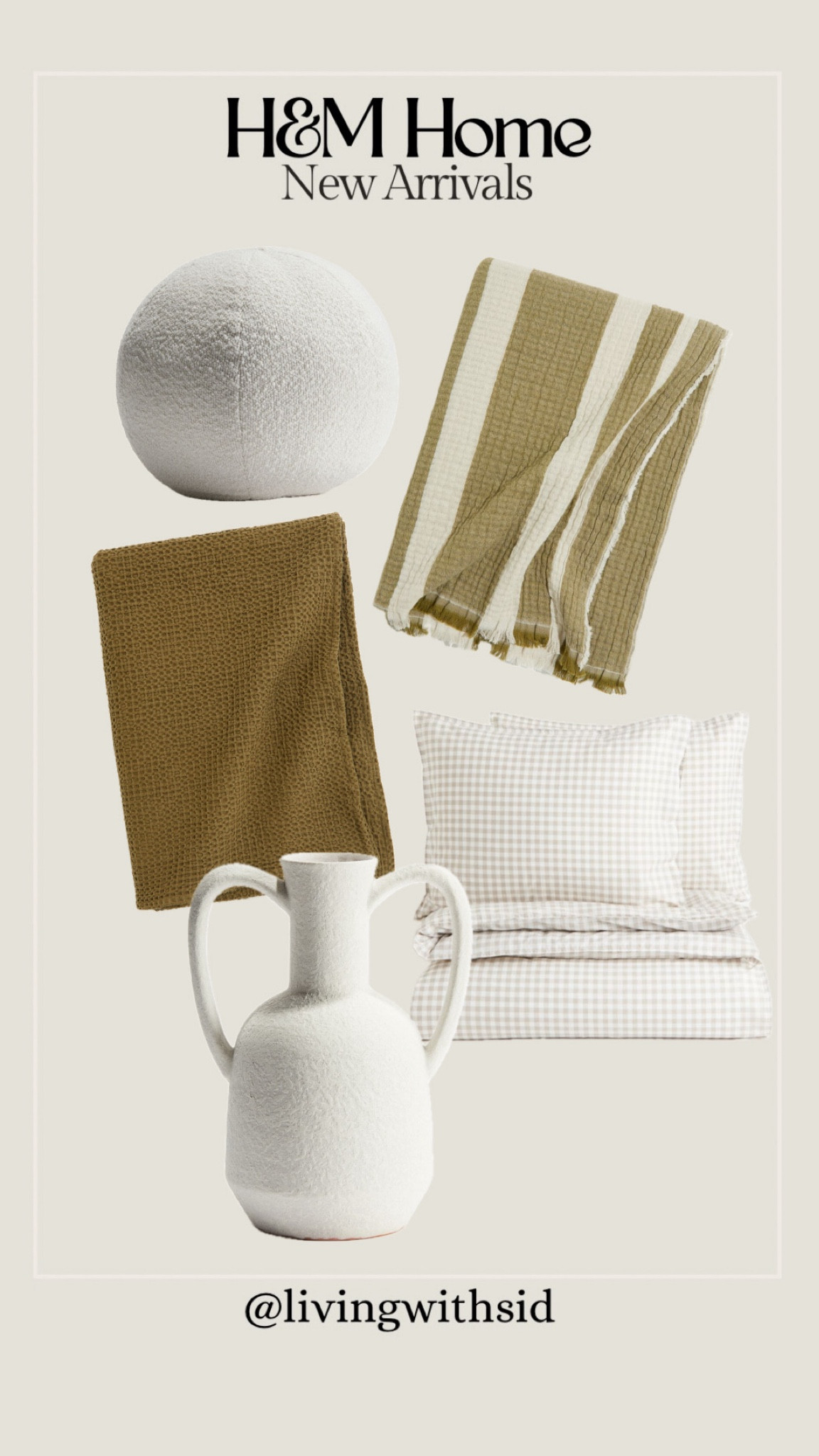 Loving these new arrival (neutral) finds from H&M Home! 

H&M Home | Neutral home | Organic home | Home design | Home interiors | Earthy home 

#LTKsummer #LTKcanada #LTKhome