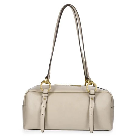 Scoop Women's Faux Leather Top Handle Shoulder Bag, Almond Biscuit | Walmart (US)