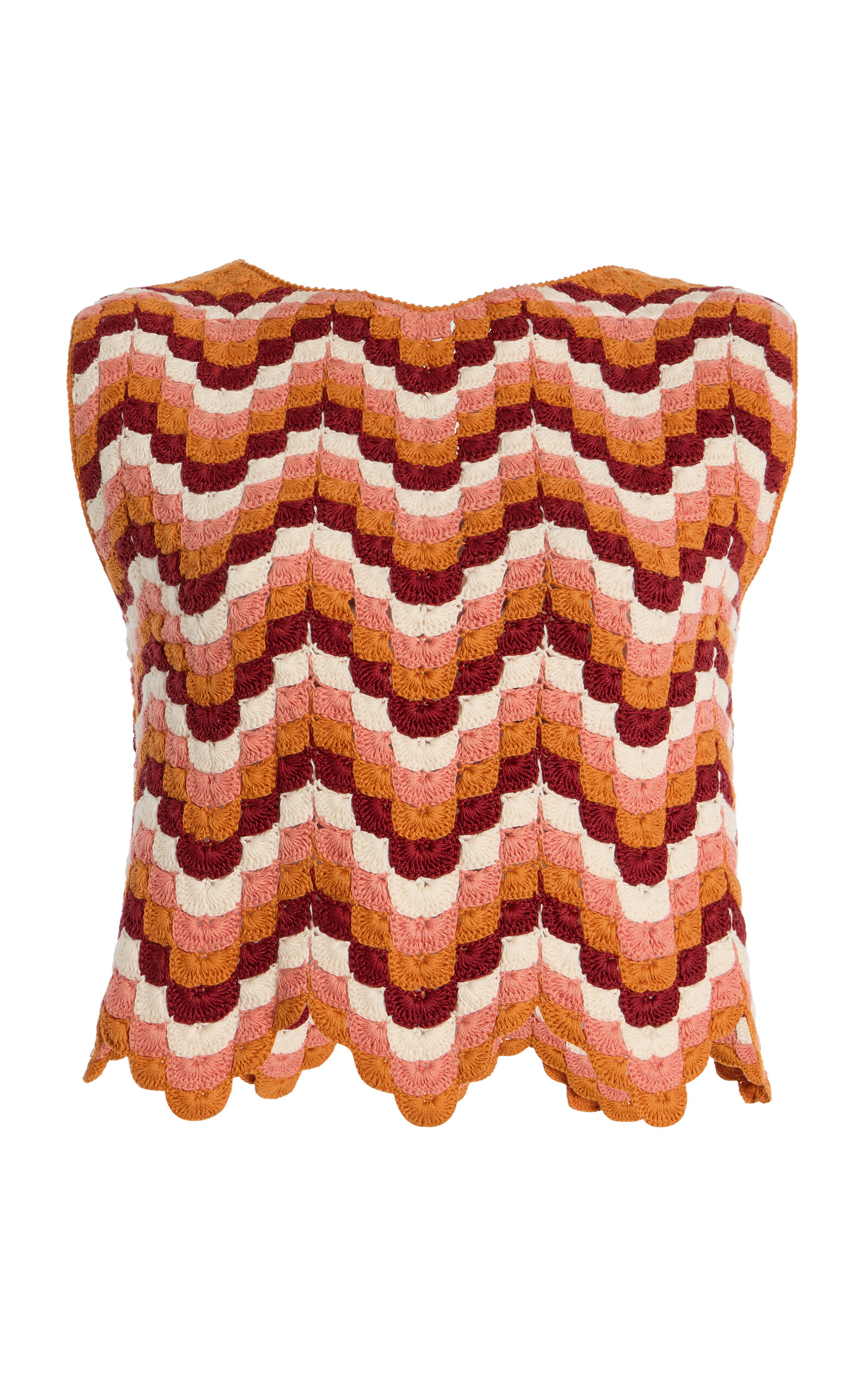 ESCVDO - Exclusive Rivieria Nieva Cotton Top - Multi - S - Moda Operandi | Moda Operandi (Global)