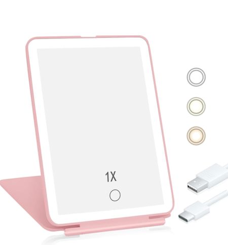 Amazon find Travel Mirror for Makeup, Rechargeable Light up Pink Mirror with 72 LED Lights,1000mAh Batteries, 3 Colors Light Modes USB Portable Desktop Mirror with Dimmable Touch Screen (Pink)

#LTKtravel #LTKbeauty