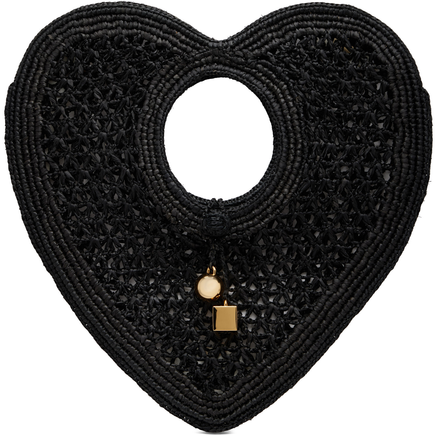 JACQUEMUS Black 'Le Spiaggia Coeur' Tote | SSENSE