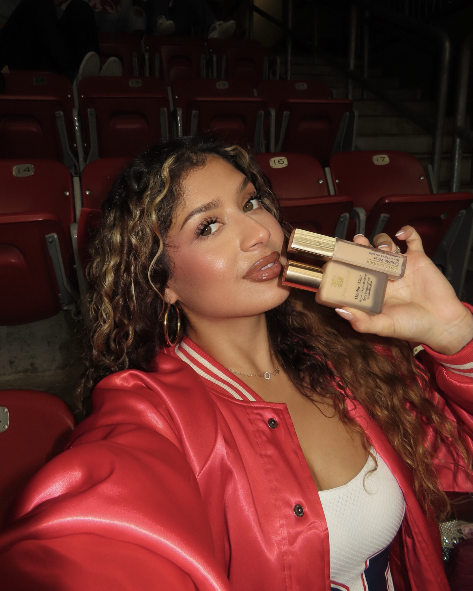 hola Bonitas! Having a good makeup day at game day is so easy with the Estee Lauder  Double Wear Foundation (3W1 Tawny) + Double Wear concealer (3N) | I love cheering on my team while feeling Bonita in the stands 

#LTKBeauty #LTKgrwm