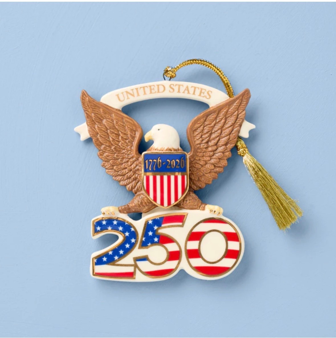 Love an #orament to celebrate #america250 #fourthofjuly #christmasinjy