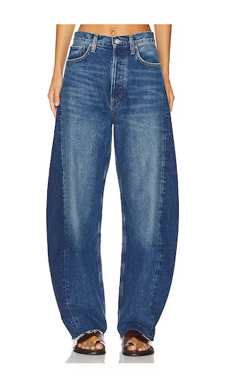 AGOLDE Luna Pieced High Rise Curved Taper Jeans in Split. Size 31 | Revolve Clothing (Global)