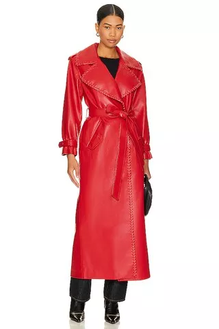 Nevada Vegan Leather Trench Coat curated on LTK