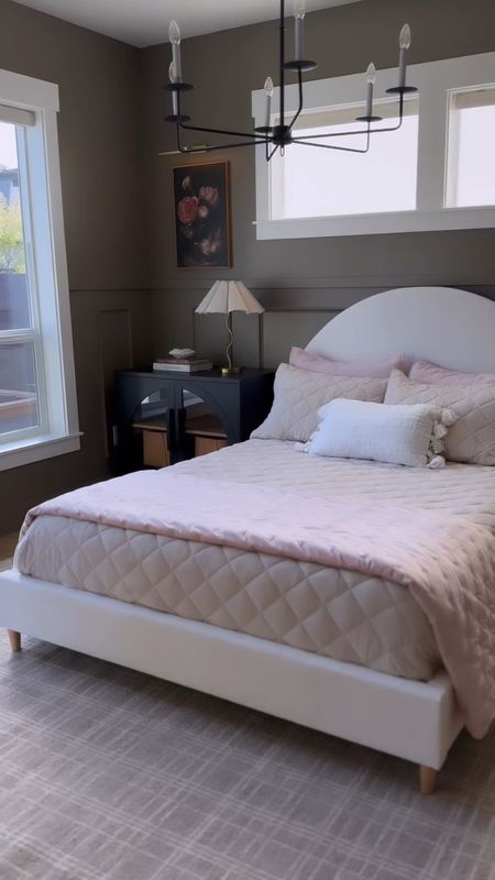 Boucle bed of my dreams! The shape + boucle + feet + THE PRICE!? It’s such a winner. Available at both Walmart and Amazon! 

#LTKhome #LTKSeasonal #LTKsalealert