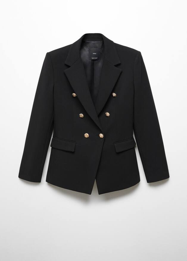 Double-breasted blazer -  Women | Mango United Kingdom | MANGO (UK)