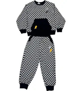 Lola + The Boys Big Boys Long Sleeve Checker Astro Patch Pullover & Joggers Set | Dillard's | Dillard's