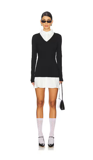 Femme Mini Dress in Onyx | Revolve Clothing (Global)