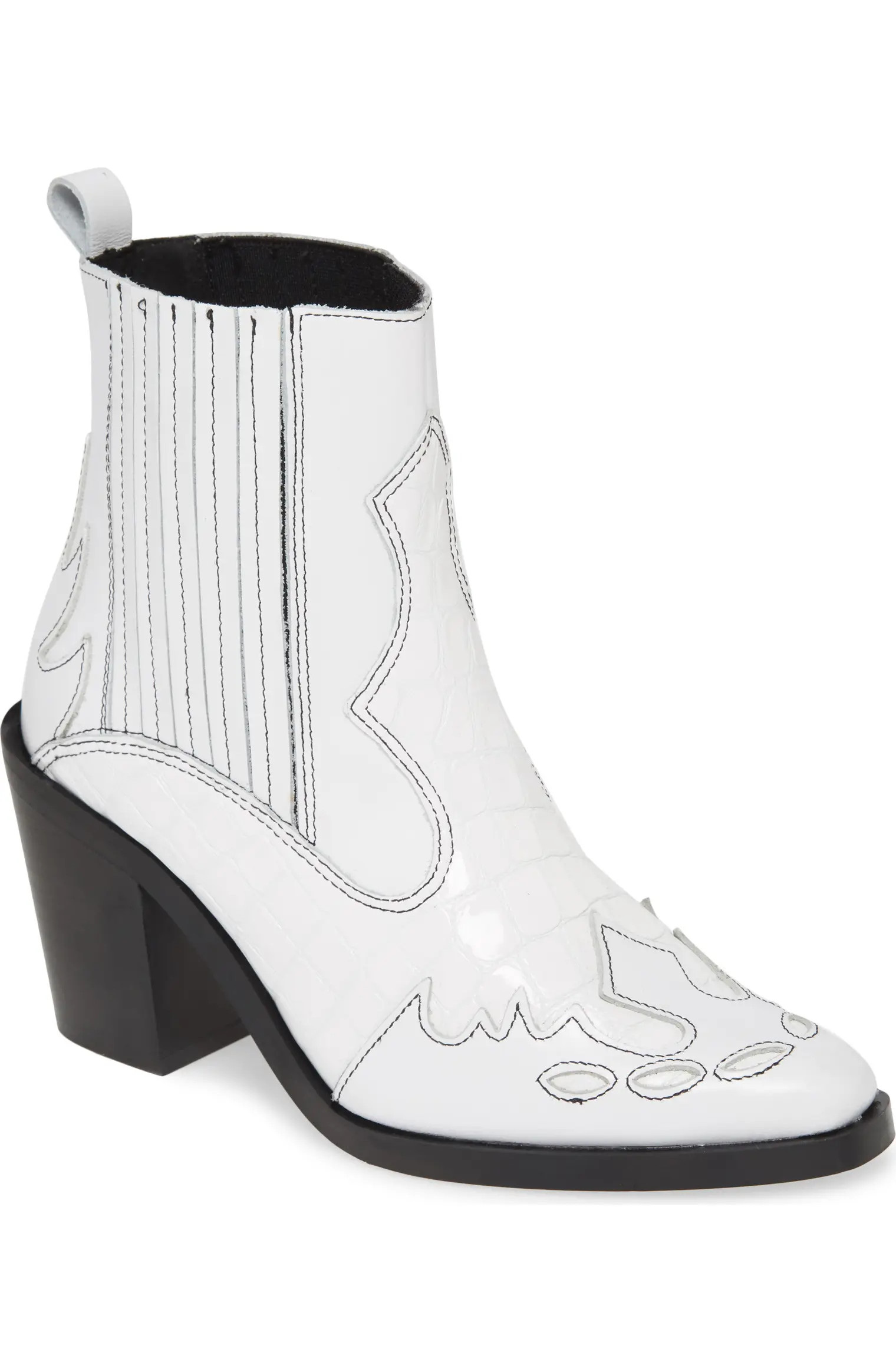 Damen Snakeskin Embossed Leather Chelsea Boot | Nordstrom