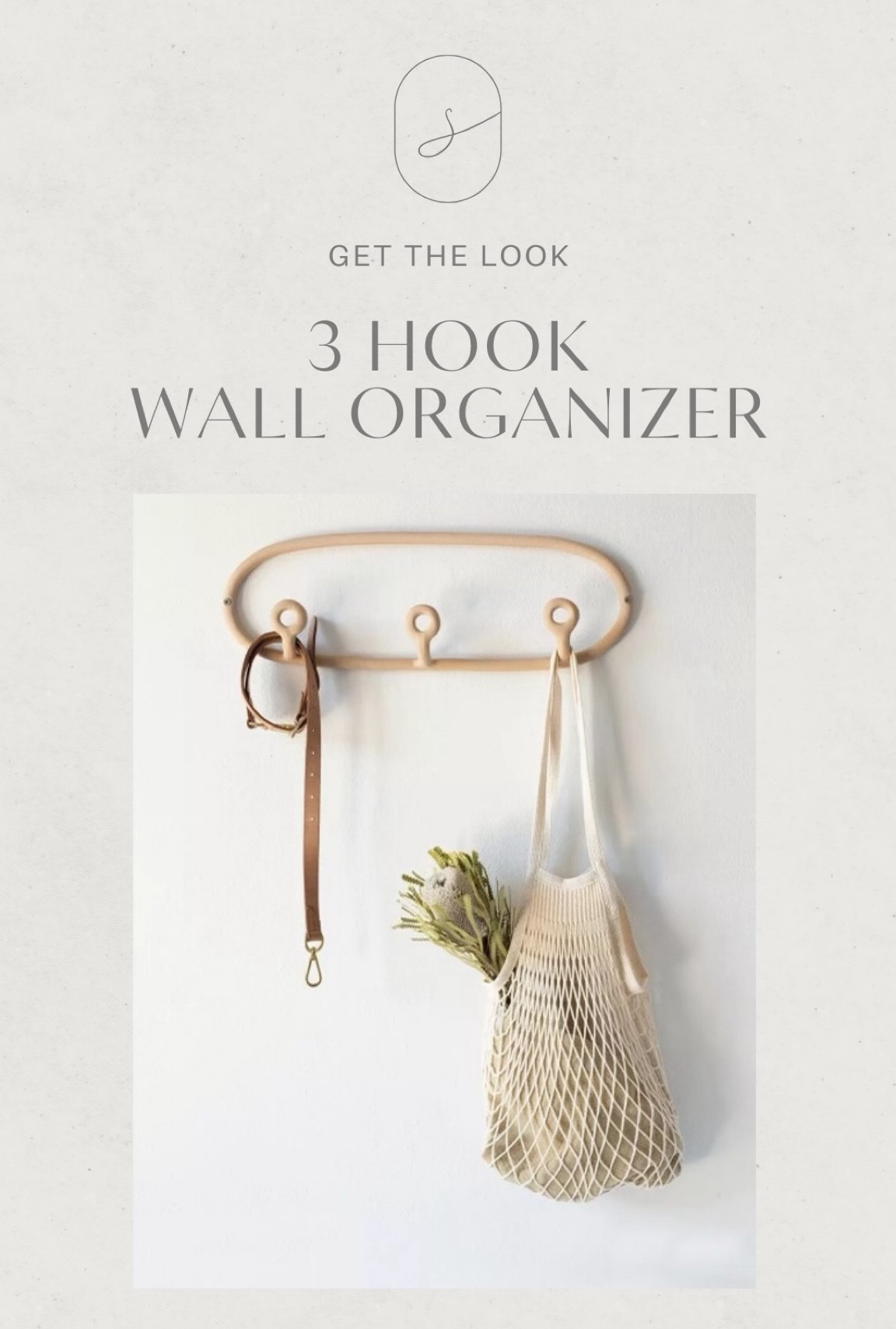The SIN Collection from Urban Outfitters is ceramic material that looks like stoneware. 
This 3 hook wall organizer is great for an entry way or valet, as well as a mudroom or laundry area!

#LTKsalealert #LTKhome #LTKSale