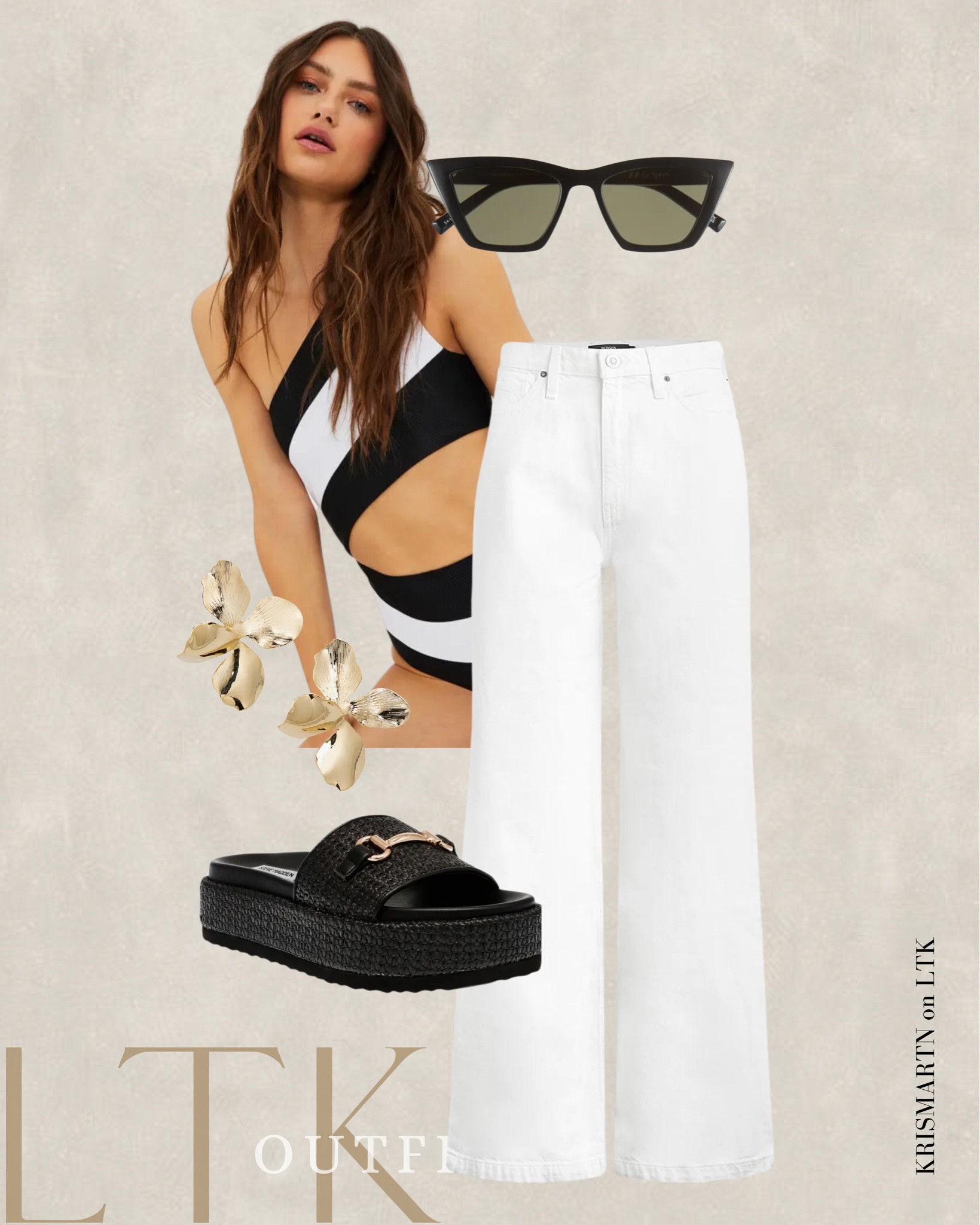 Summer White and Black Swimsuit outfit 

#LTKSeasonal #LTKswim #LTKSpringSale