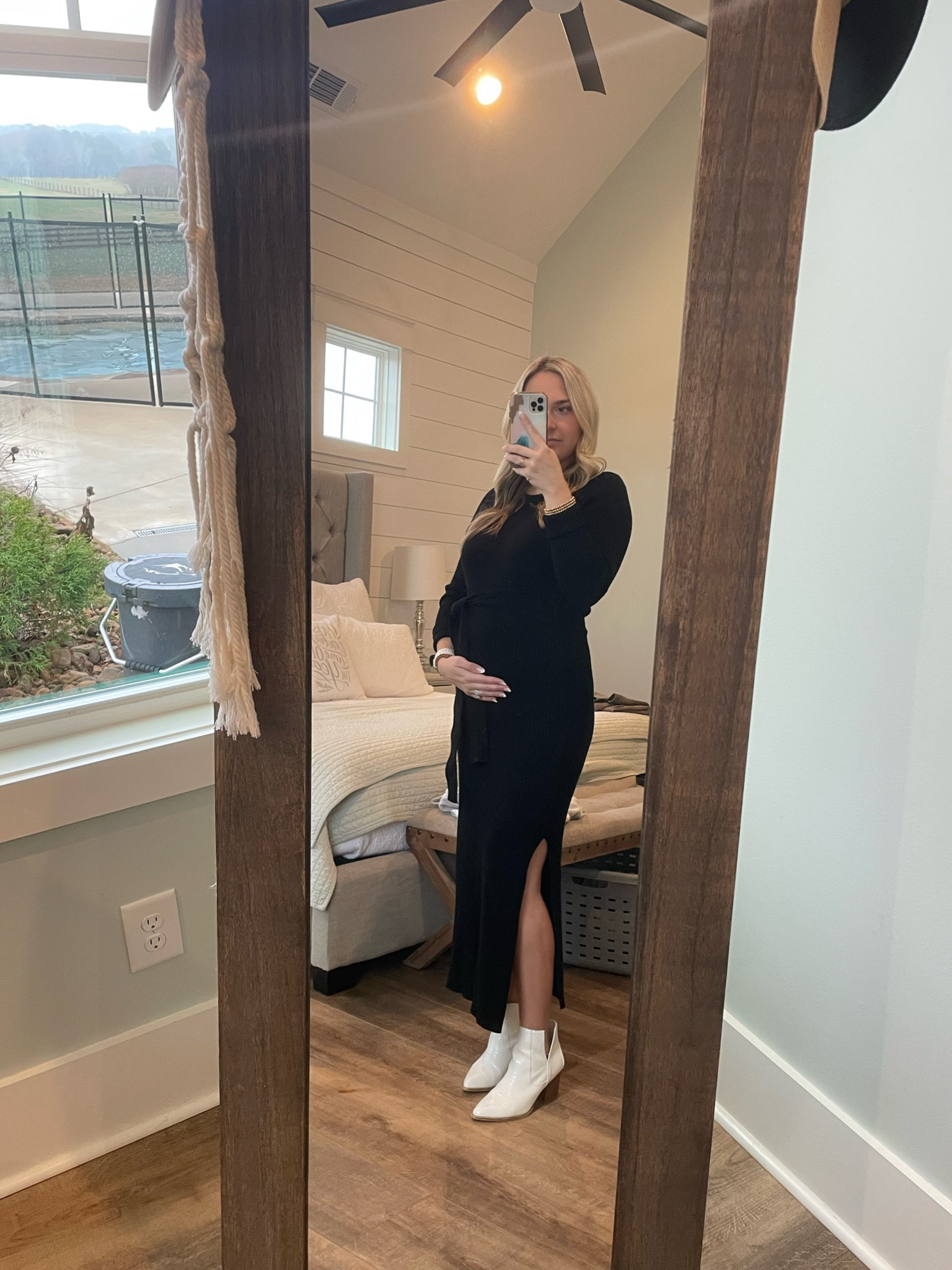 Amazon sweater dress perfect for this growing bump  

#LTKunder100 #LTKsalealert #LTKbump