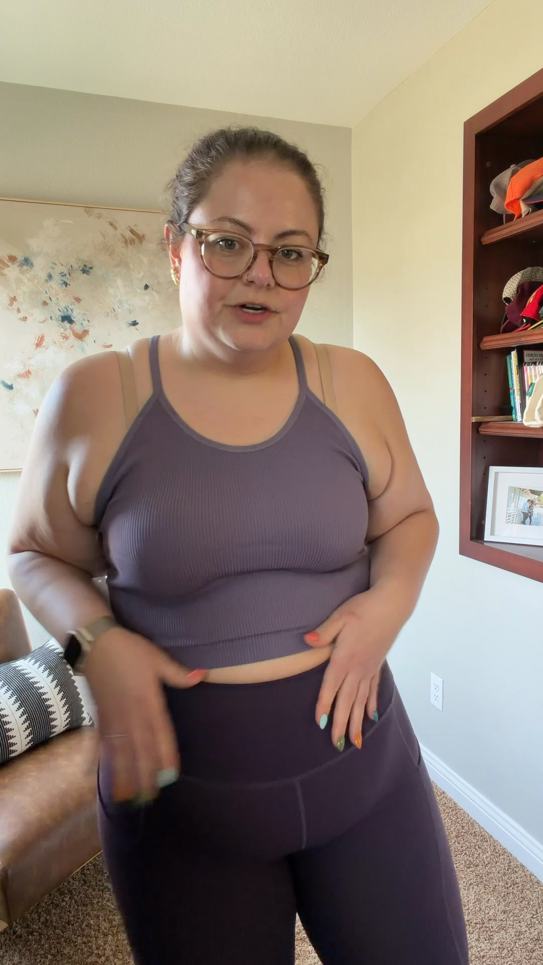 Sizing info: 
Multi pack tanks XL/XXL
Crop scrunch tank XL
Leggings XL 

Bust 43  //  waist 42 //  hips 52  //  5’6”

#LTKPlusSize #LTKMidsize #LTKActive