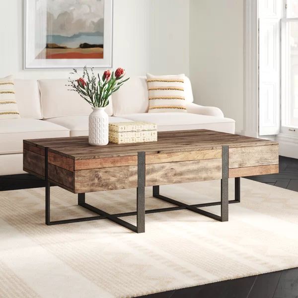 Clarkston Cross Legs Coffee Table | Wayfair North America