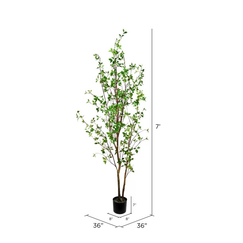1 - Piece Artificial Tree Pot | Wayfair North America