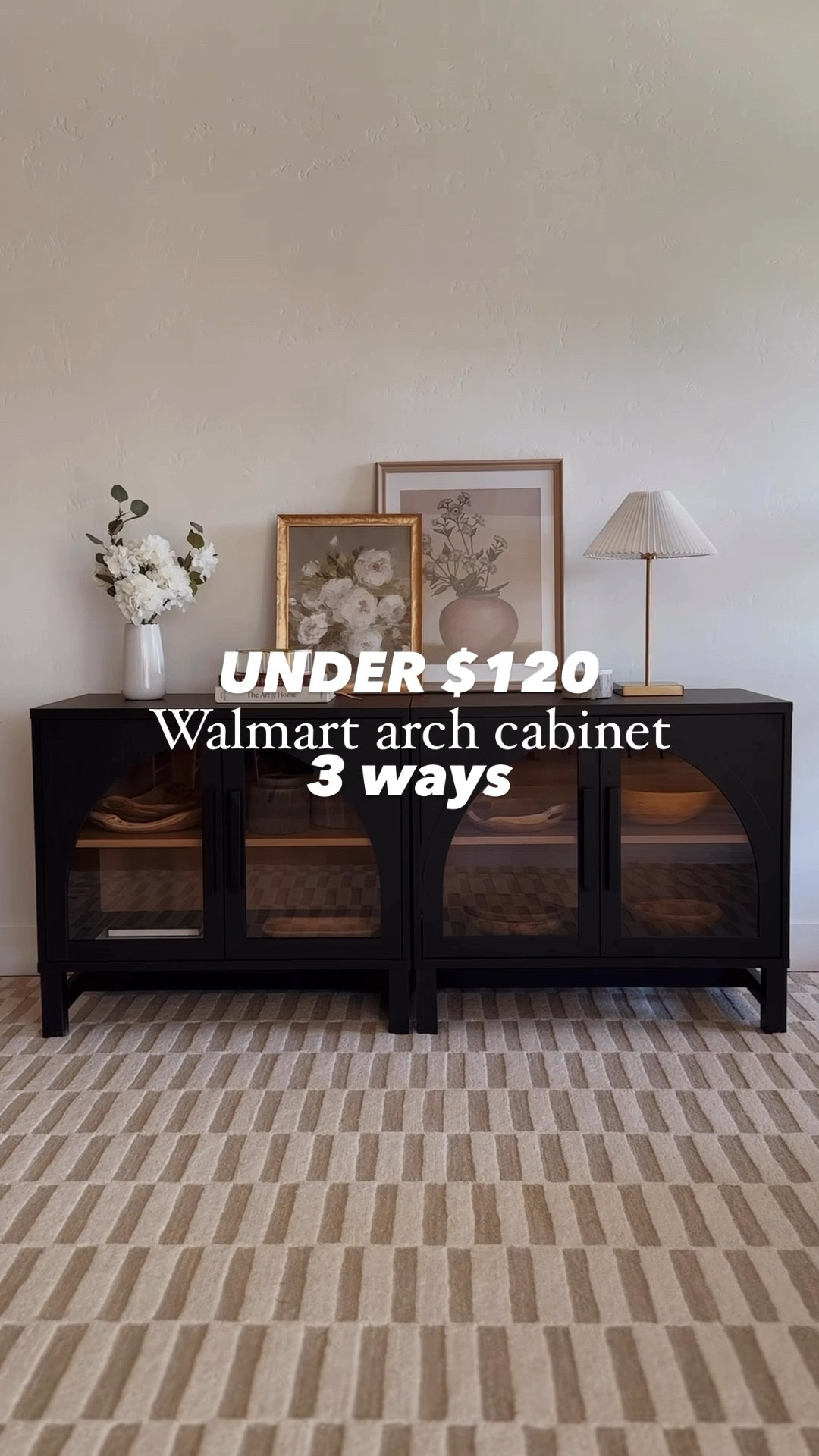 Walmart arch cabinet is back in stock! It comes as a single or double and is so versatile! I’ve used it in my entryway, as a tv console, or even a nightstand! 

#LTKSaleAlert #LTKHome #LTKVideo