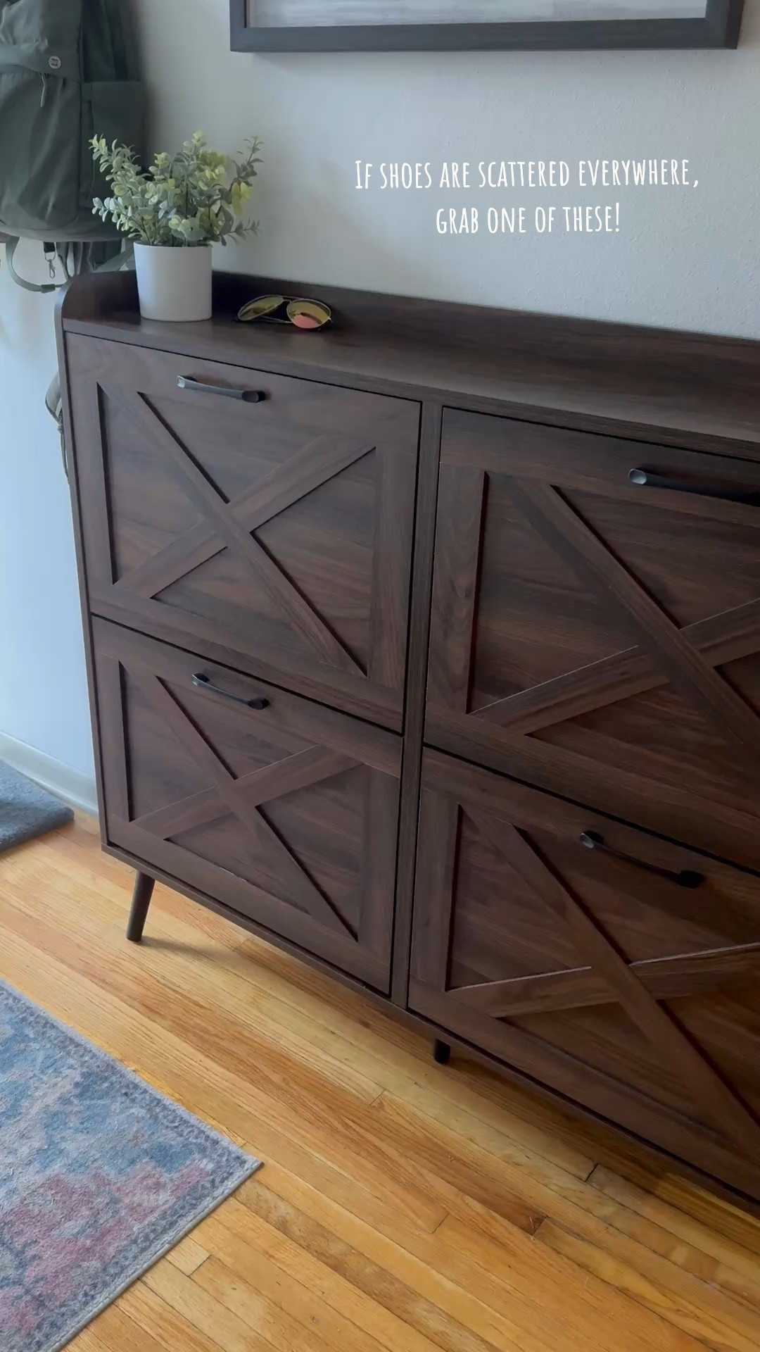 My favorite recent purchase! We didn’t have a designated shoe spot so they were constantly thrown all over the hallway and it was driving me nuts. I found this one on Amazon and I’m in love! Comes in other color options and sizes as well. I put it together by myself and it wasn’t too bad. 10/10 recommend.

#LTKShoeCrush #LTKFindsUnder100 #LTKHome