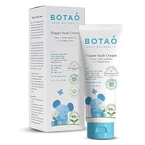 BOTAO Baby's Natural Diaper Cream | Organic Diaper Cream EWG Verified | Naturally Soothes Baby Ra... | Amazon (US)