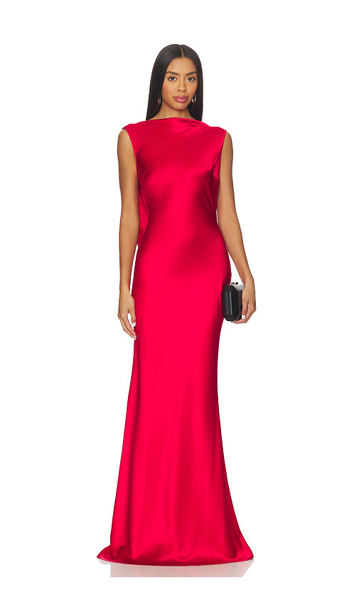 SAU LEE Callie Gown in Red. Size 6. Also in 0, 00, 10, 8. | Revolve Clothing (Global)