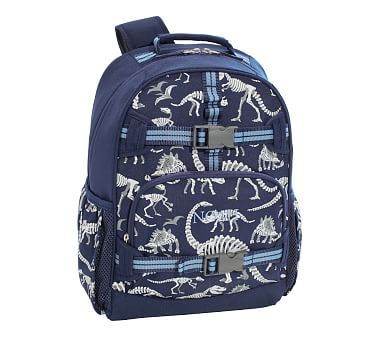 Mackenzie Navy Dino Bones Glow-In-The-Dark Backpacks | Pottery Barn Kids