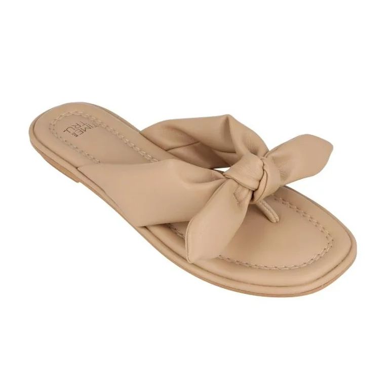 Time and Tru Women's Bow Thong Sandal (Wide Width Available) | Walmart (US)