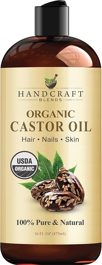 Handcraft Blends Organic Castor Oil - 473 ml - 100% Pure and Natural - Premium Grade Carrier Oil ... | Amazon (UK)