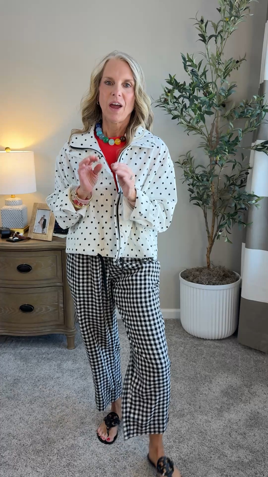 Pattern mixing for a little fun. Wearing smalls in everything 

#LTKSaleAlert #LTKootd #LTKOver40